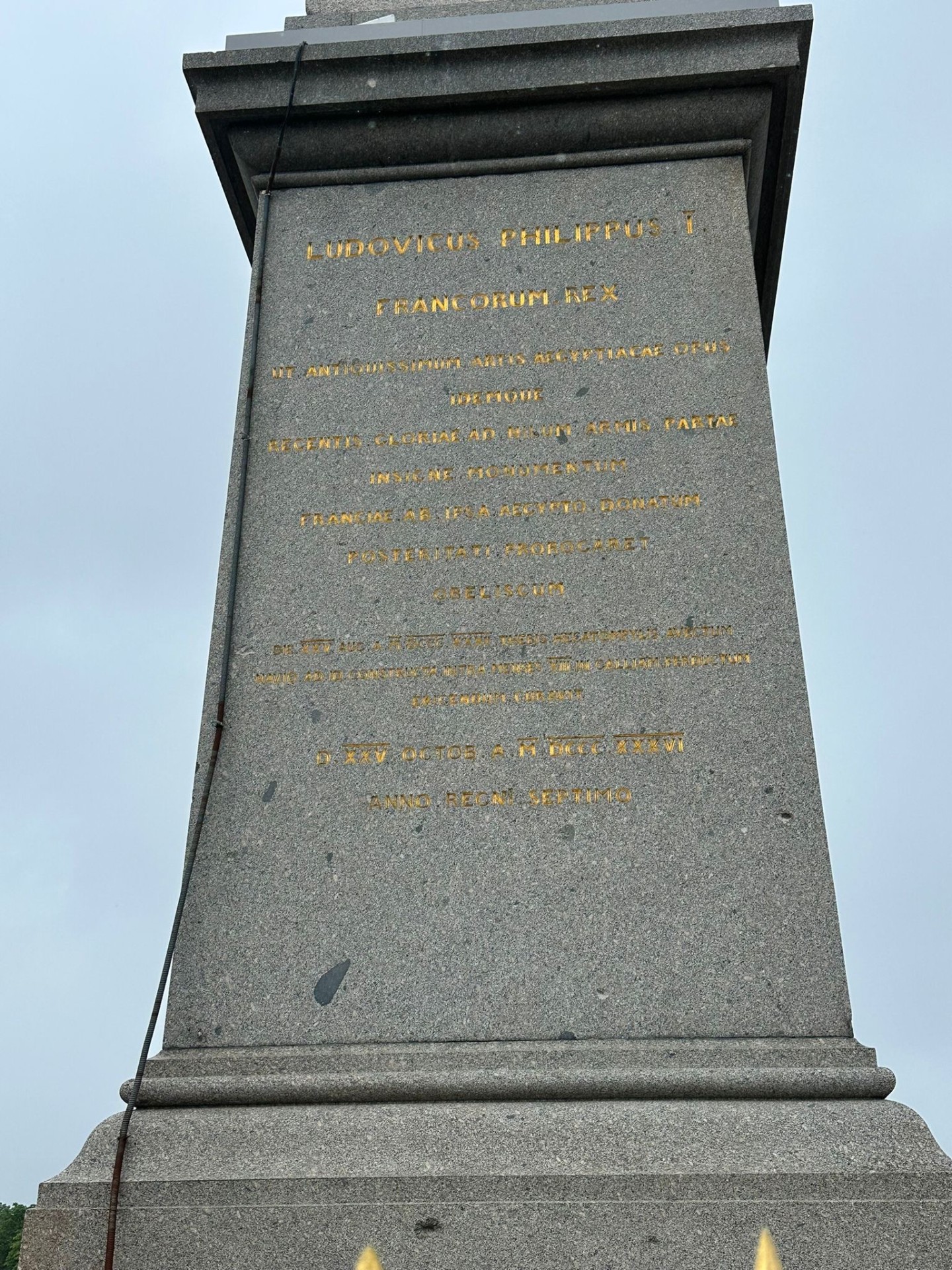 In Galliam Perductum — Obélisque de Louxor