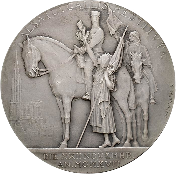 Alsatia Gallis Restituta — "Alsace rendue aux Galli" — Général Gouraud