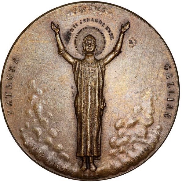 Patrona Galliae — Médaille de canonisation de Jeanne d'Arc