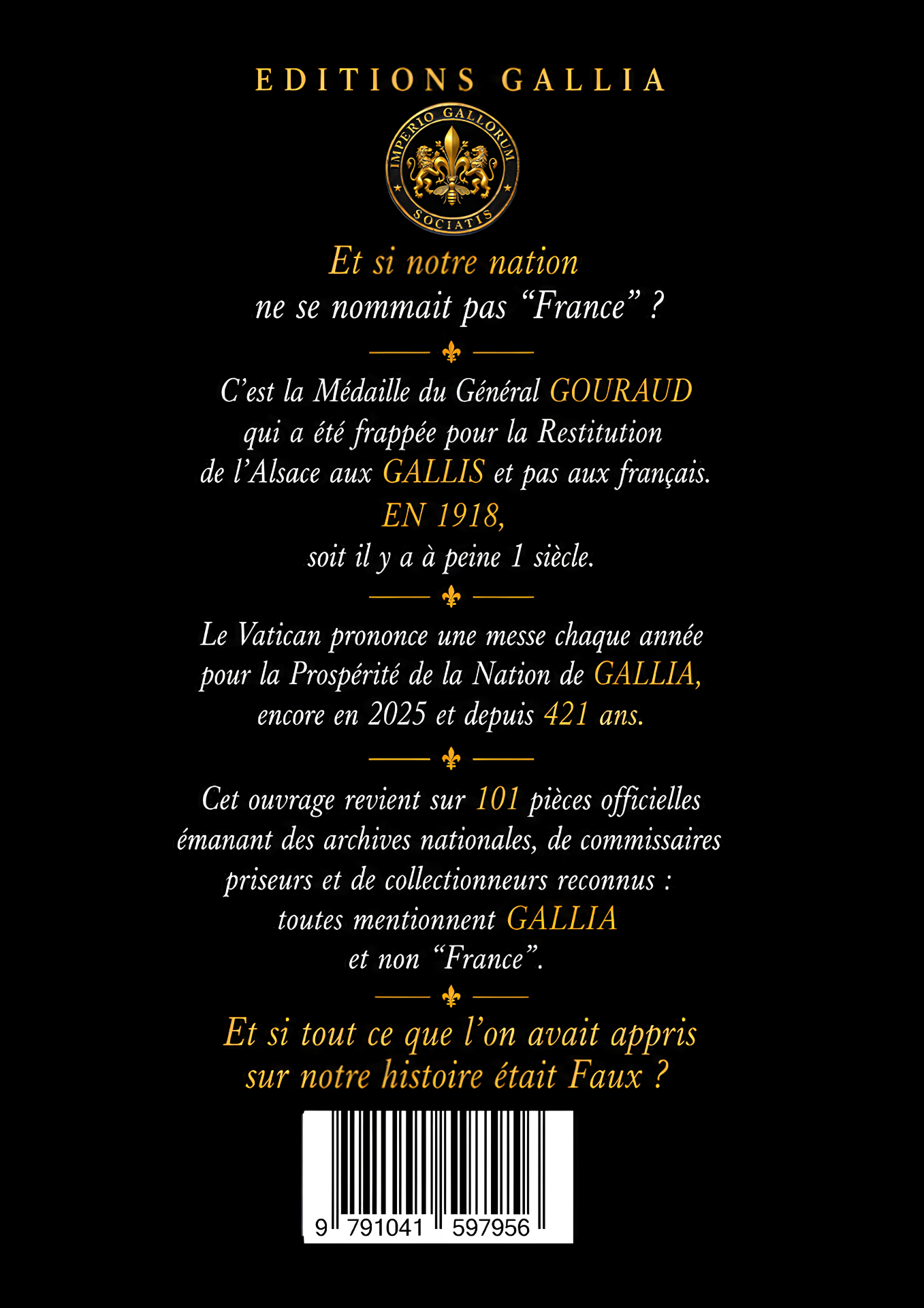 Quatrième de couverture — synthèse des preuves